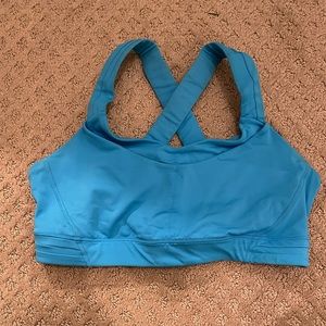 Lululemon blue sports bra